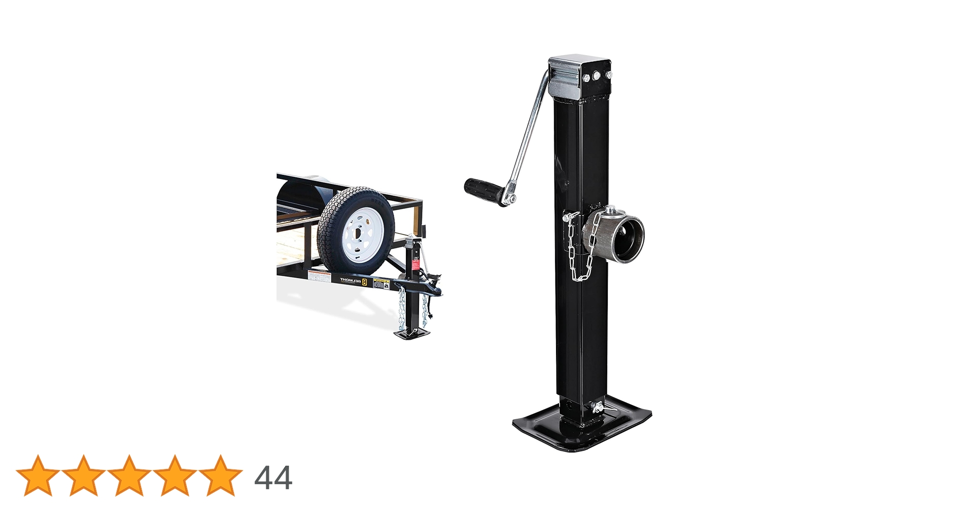 FZZD 8000 lbs Swivel Trailer Jack, Weld-On Pipe Mount Tongue