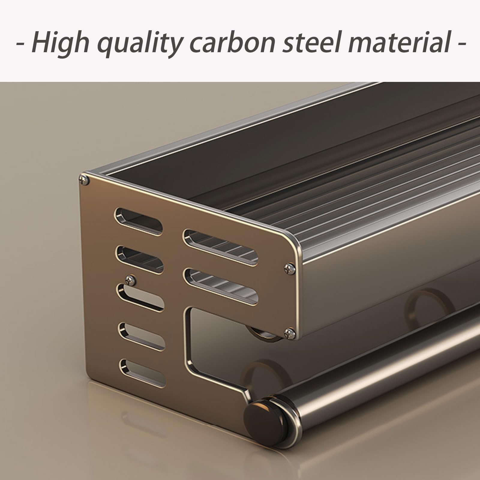 Dxcaicc Wall Mount Utensil Holder,Multifunctional Spice Organizer Shelf with Hooks,Kitchen Hanging Storage Wall Shelf for Spatula,Spoon,Knife,Seasoning Jar Organizer,30cm/11.8in