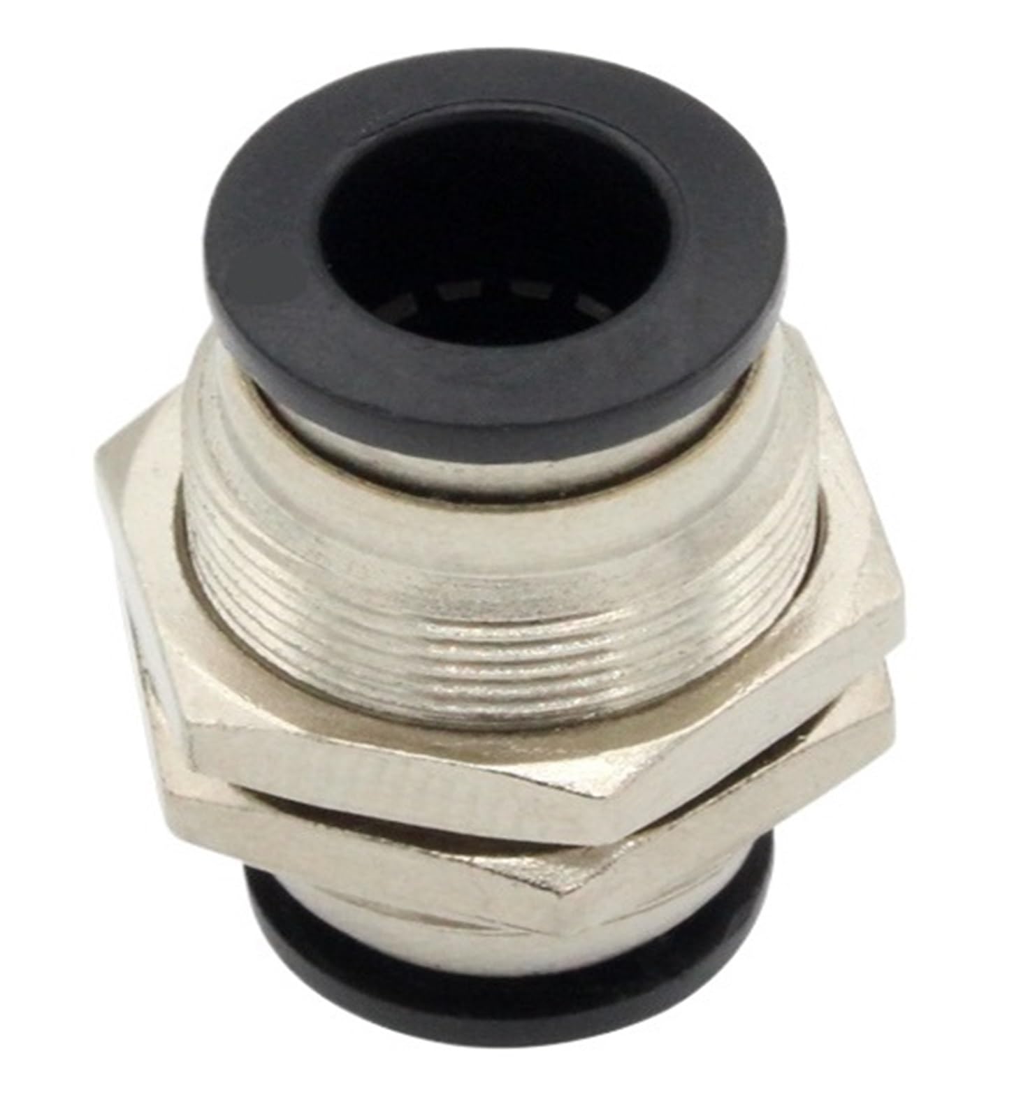Eyjoutxgg Pm12 10Pcs/Lot Pm4 Pm6 Pm8 Pm10 Pm14 Pm16 Quick Connector Bulkhead Straight Pneumatic Fittings(Pm12)