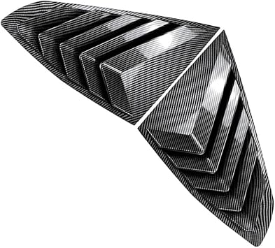 SIKUAI 2Pcs 4-Door Type ABS Vent Shutter Cover Triangle Louvers Rear Window Louver Carbon Fiber Black For BMW 4-Series Gran Coupe G26 4-Door 20-24
