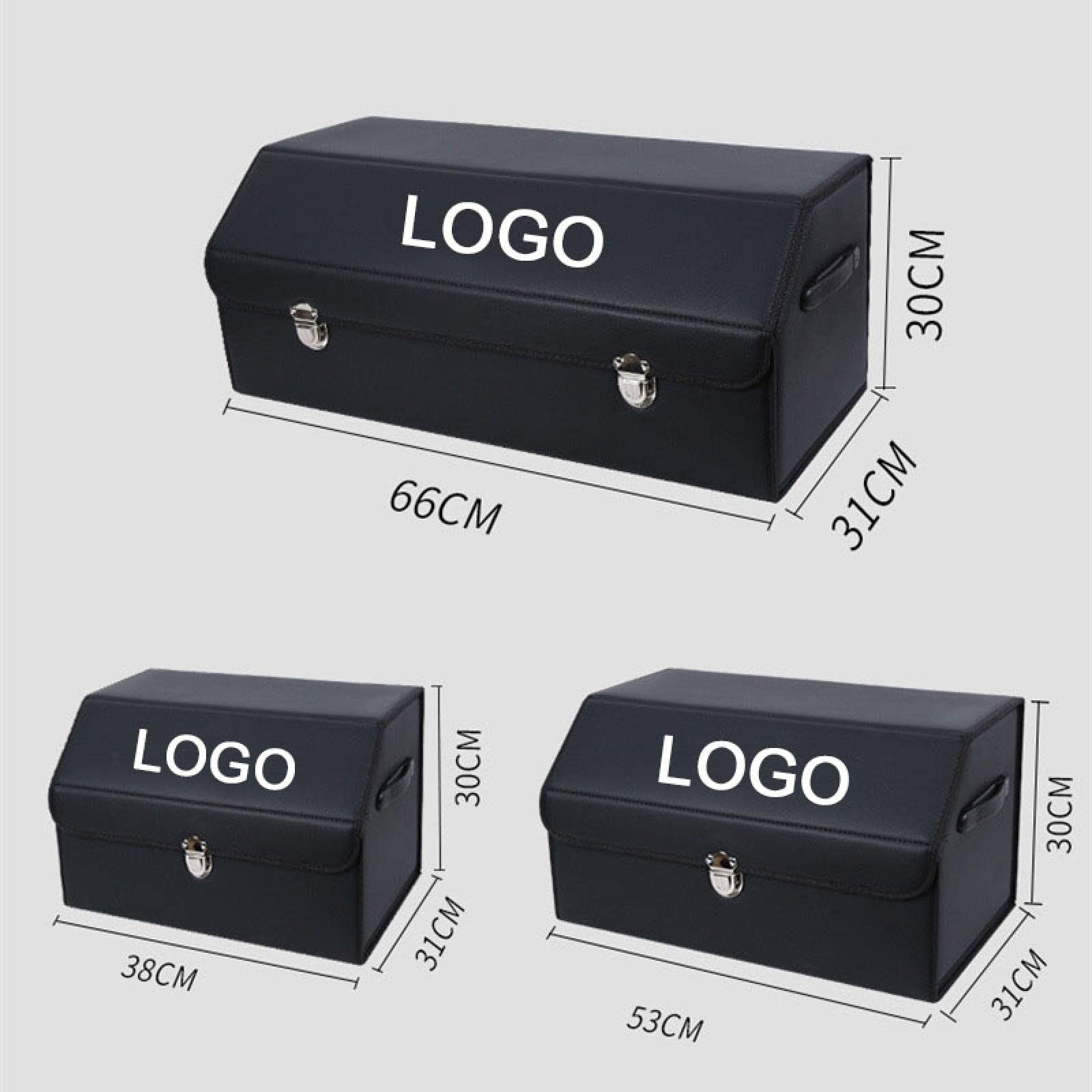 Organiseur de Coffre, Logo personnalisé Organisateur de Coffre, Organiseur de Coffre de Voiture Pliable, Imperméable, Grande Capacité, Organiseur de Coffre avec Manipuler Résistant