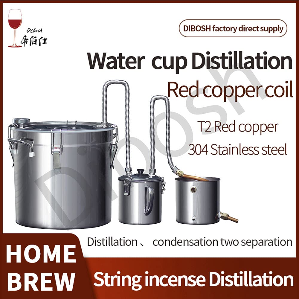 T2 Red copper+201 stainless steel distiller 33L/50L with string fragrance small home brewing Brandy whisky vodka equipment (33L)
