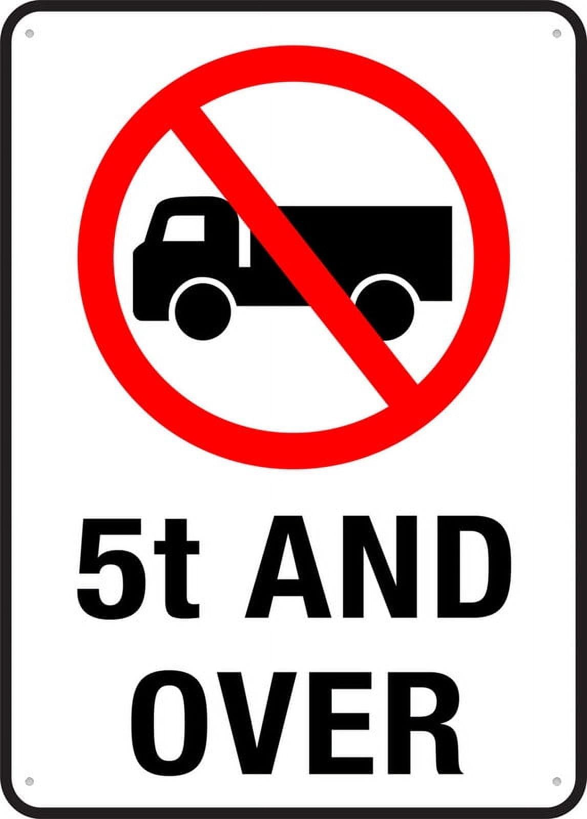 peiyeety No Trucks For Business - 8"x12" Rust Free Aluminum UV Printed, 4 Pre-Drilled Holes, Durable Weatherproof