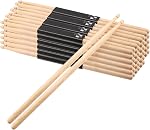 SOUJAP 24 Pairs 5A Drum Sticks, Maple Wood Drum Sticks Bulk, Wood Tip Drumstick for Drummer or Beginner(48 Pieces)