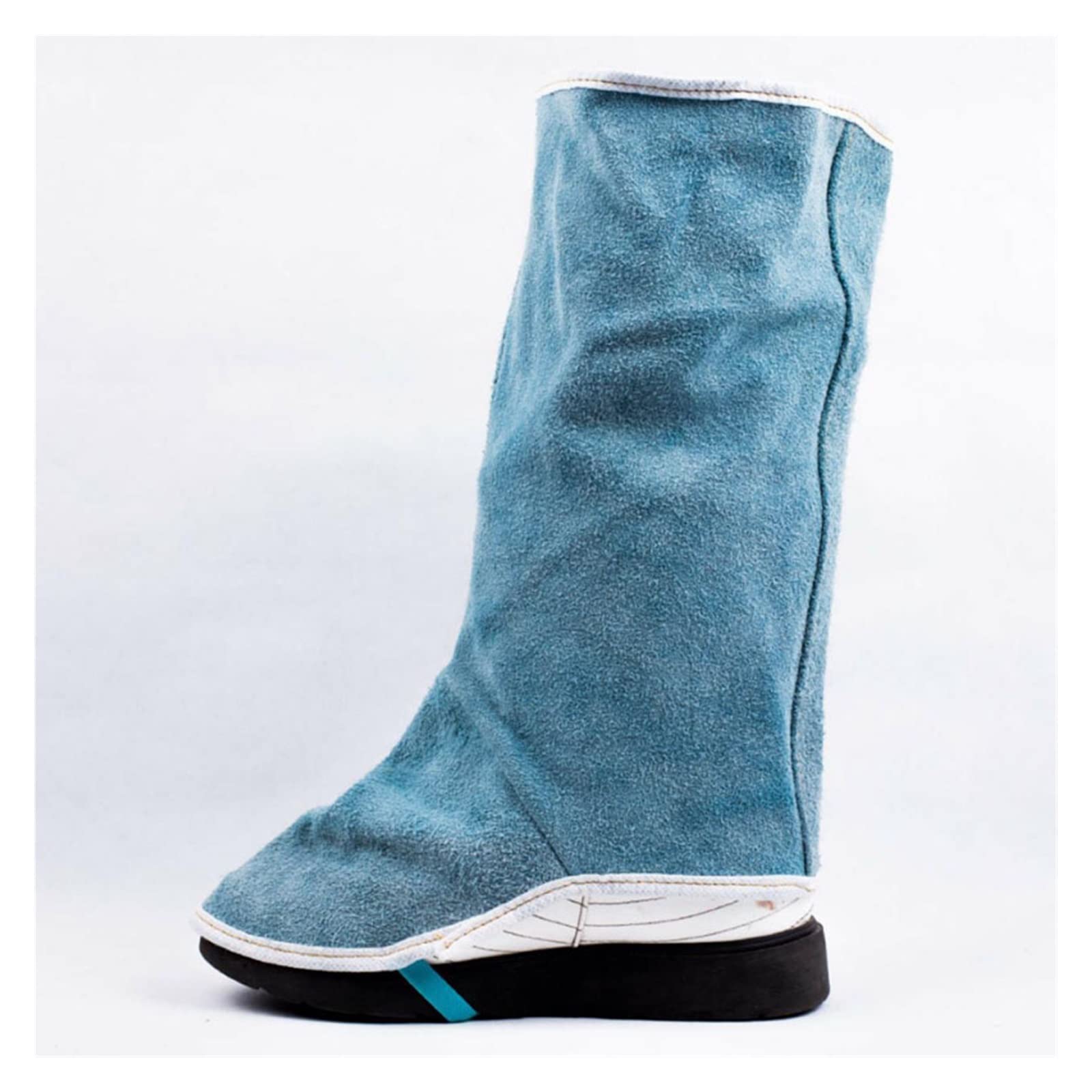 Tablier soudeur, Soudage de travail en cuir longues chaussures en cuir Soudage de feu de feu de feu de soudage du pied en cuir chaussures longues chaussures