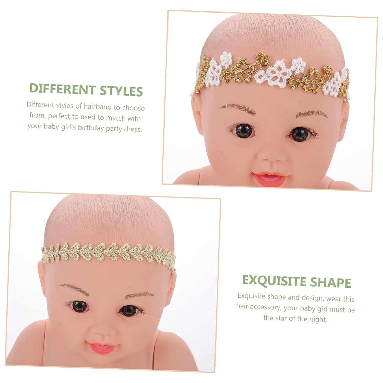 TOYANDONA 30pcs Lace Headbands Adorable Floral Hair Accessories for Girls for Newborn Photo Props Parties Birthdays and Daily Wear