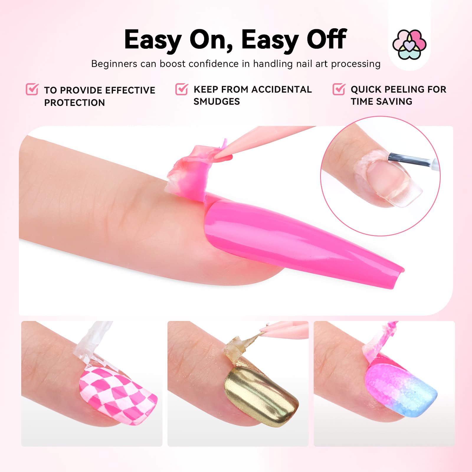 Saviland Liquid Latex - 2 Pezzi Kit Per La Cura Delle Cuticole In Lattice Liquido, Kit Per La Cura Delle Cuticole Con Barriera Per Smalto Per Unghie In Lattice Set Di Accessori Per Manicure