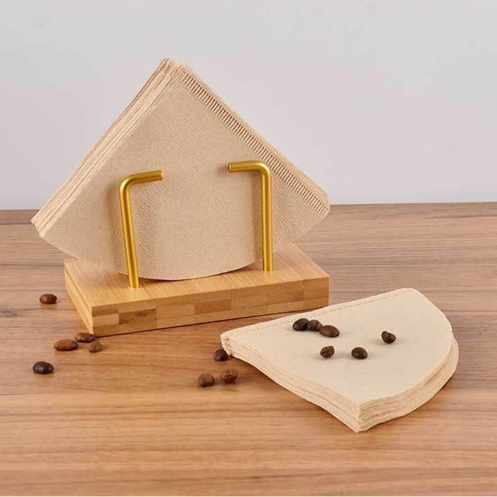 Wooden Acrylic V60 Filter Paper Racks Hand Drip Coffee Filtering Storage Machine Bracket Accessories