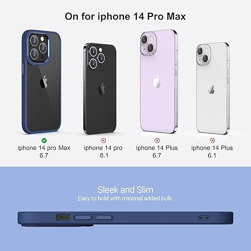 Miniatura 10 de ULAK Funda para iPhone 14 Pro Max de 6.7 pulgadas, funda delgada para iPhone 14 Pro Max para hombres y mujeres, a prueba de golpes, funda protectora