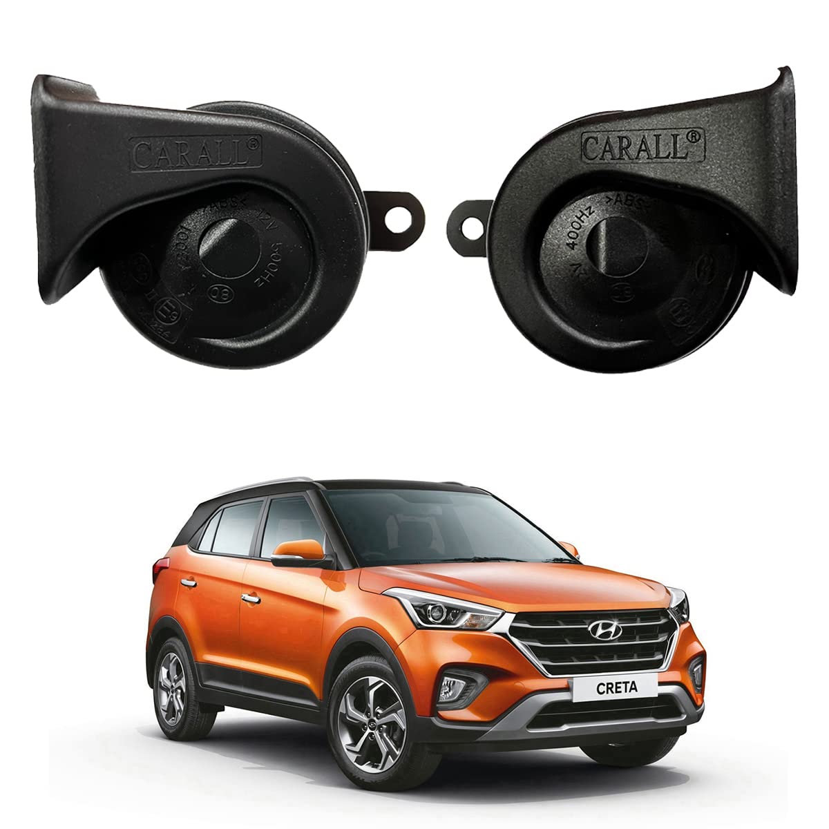 Oshotto 12V (K8001) Car Horn Trumpet Sound 2Pc Set (Low + High