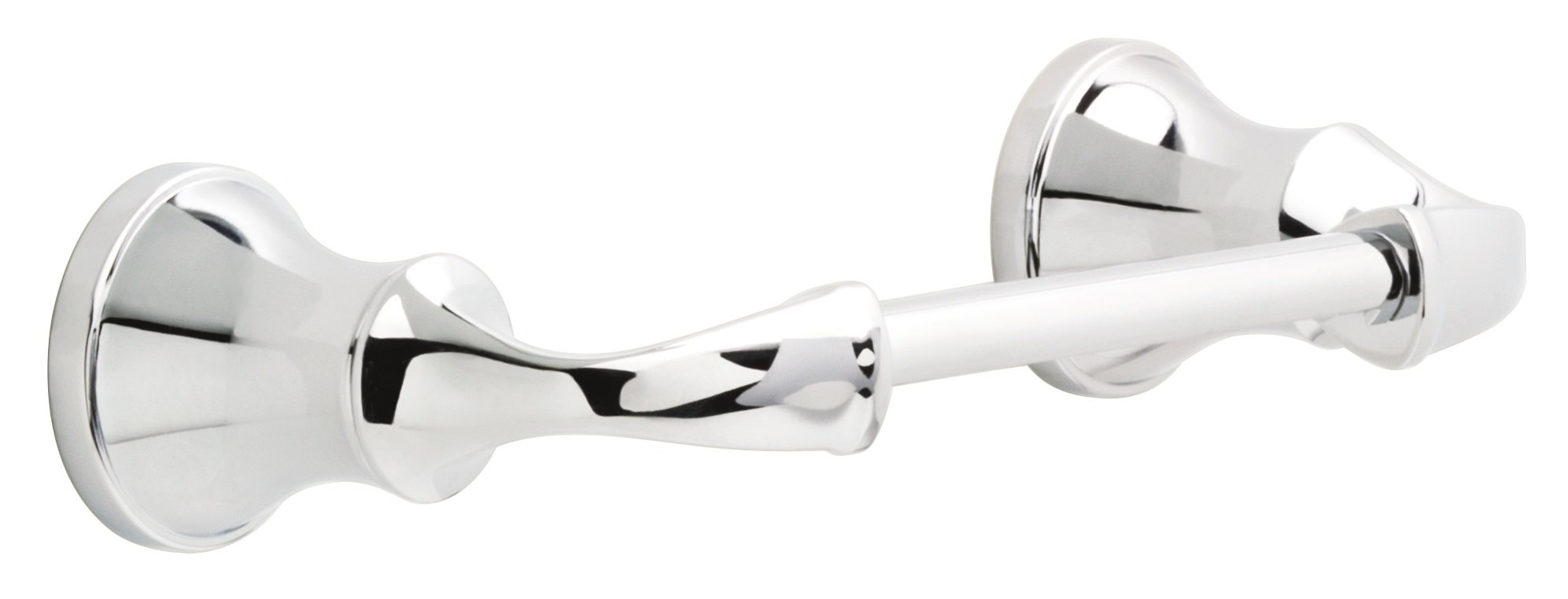 DELTA FAUCET LOR50-PC Lorain Bath Hardware Accessory Pivoting Toilet Paper Holder, Polished Chrome