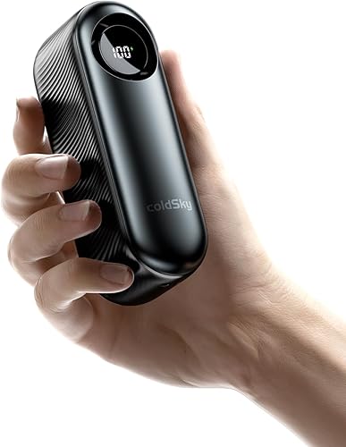 coldSky Ventilador turbo portátil de mano, ventilador personal de velocidad ajustable de 1 a 100, mini ventiladores recargables de 4000 mAh,