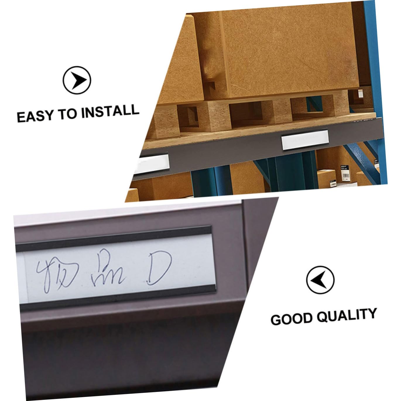 Uonlytech 20pezzi Etichette Magnetiche Porta Etichette Tipo Canale Clip Magnetica Per Dei Prezzi Gestione Scaffale Supermercato Biblioteca Magazzino Efficienza Pratica Durata Qualità