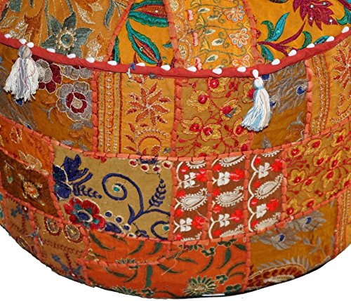 Jaipurhandloom arancione indiano tradizionale Home...