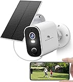 【100% Sans Fil avec Alimentation Solaire】Alimentée par un panneau solaire et une batterie rechargeable 5200 mAh, avec un câble de 2,2 m pour une installation flexible. Autonomie de 1 à 3 mois pour une surveillance continue sans câblage.