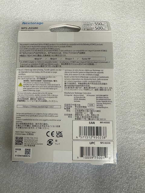 Nextorage AtomX SSD Mini 500GB ATOMSSD05G : Amazon.in: Electronics