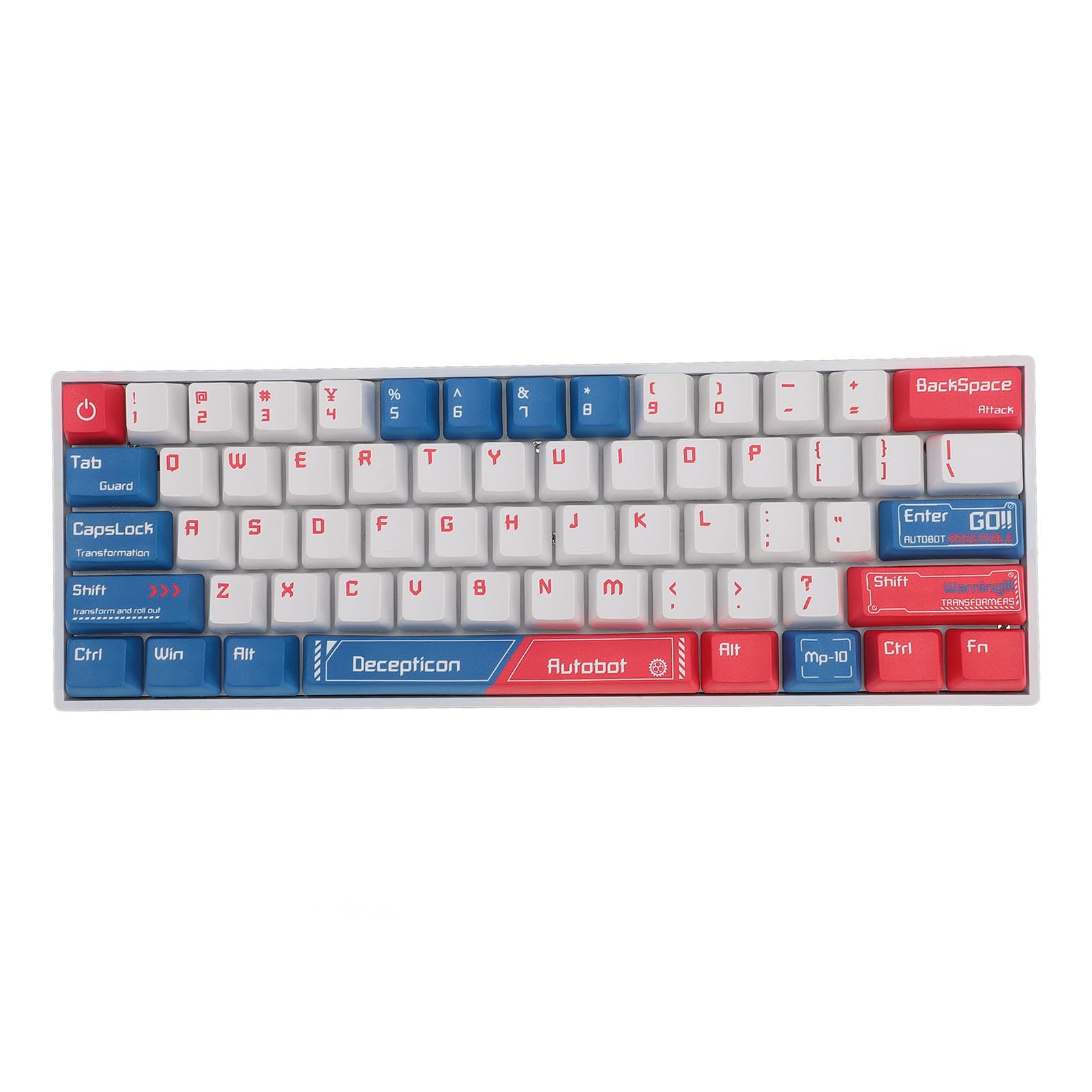 Amazon.co.jp: RGBライト付き61キーメカニカルキーボード、2.4