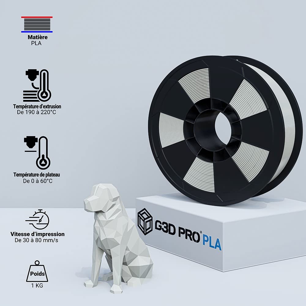 Pack Filamento PLA Flex para impresora 3D, 1,75mm, 7 colores, bobina, 7 x 0,5 kg