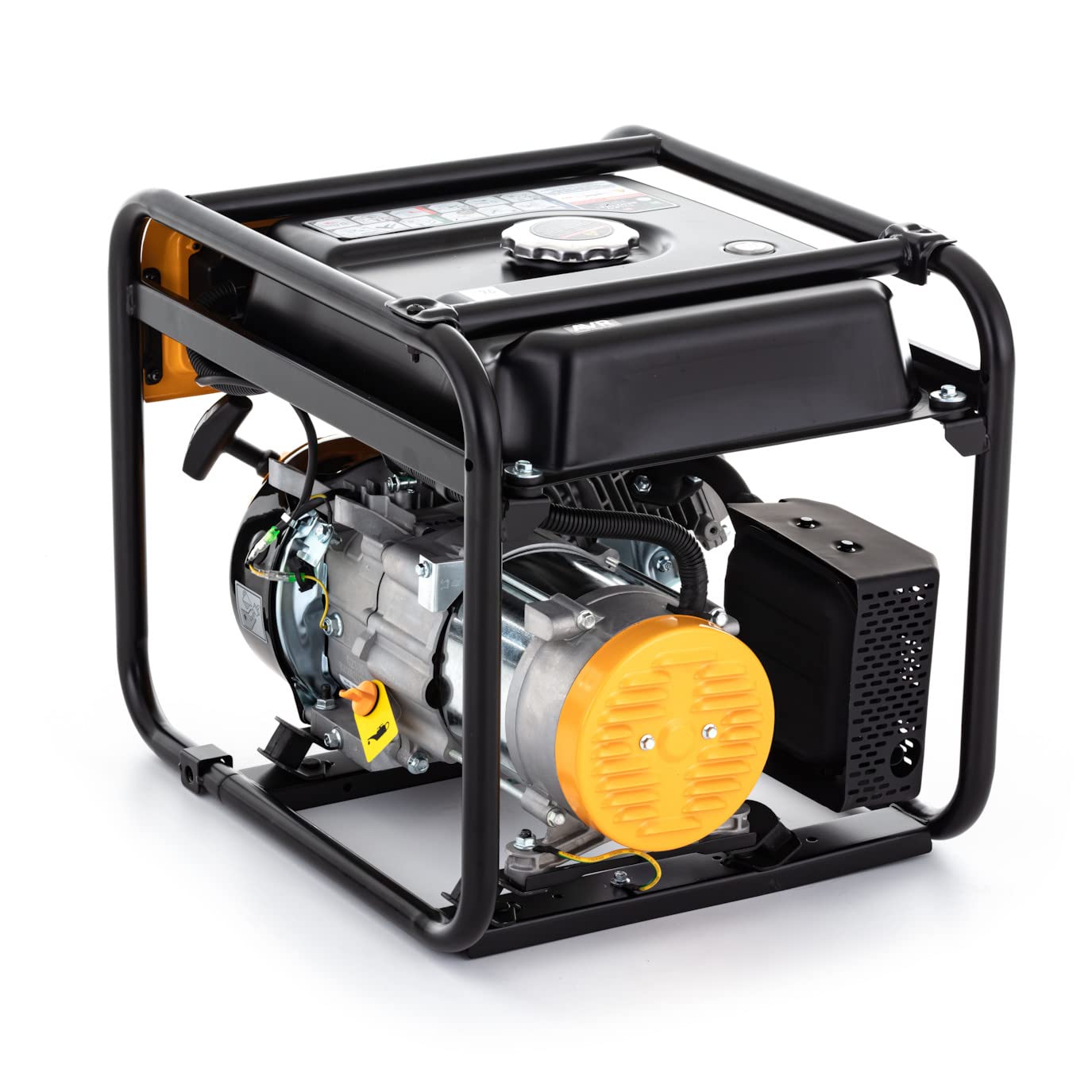 Generatore di corrente a benzina, 2,8 kW/3,3 kW, generatore di corrente silenzioso e portatile, unità di emergenza con AVR, durata 8 ore (con carico del 50%) e serbatoio da 9 l per casa, campeggio e