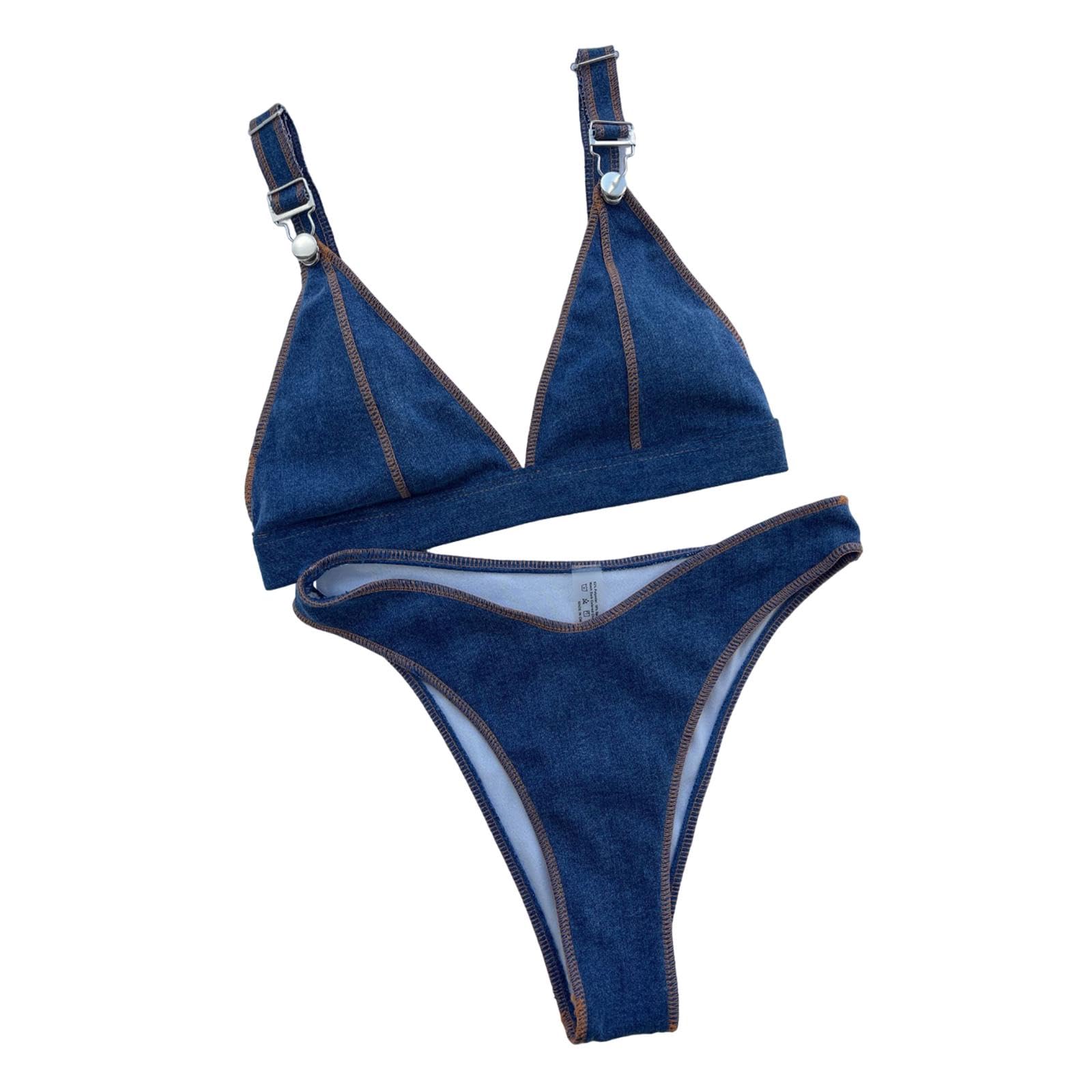 bnf Womens Bikini Set Women Women's Swimsuits Beachwear for Club Vacation Beach M Blue | Clothing, Shoes & Accessories | Womens Clothing | Swimwear-picture-27