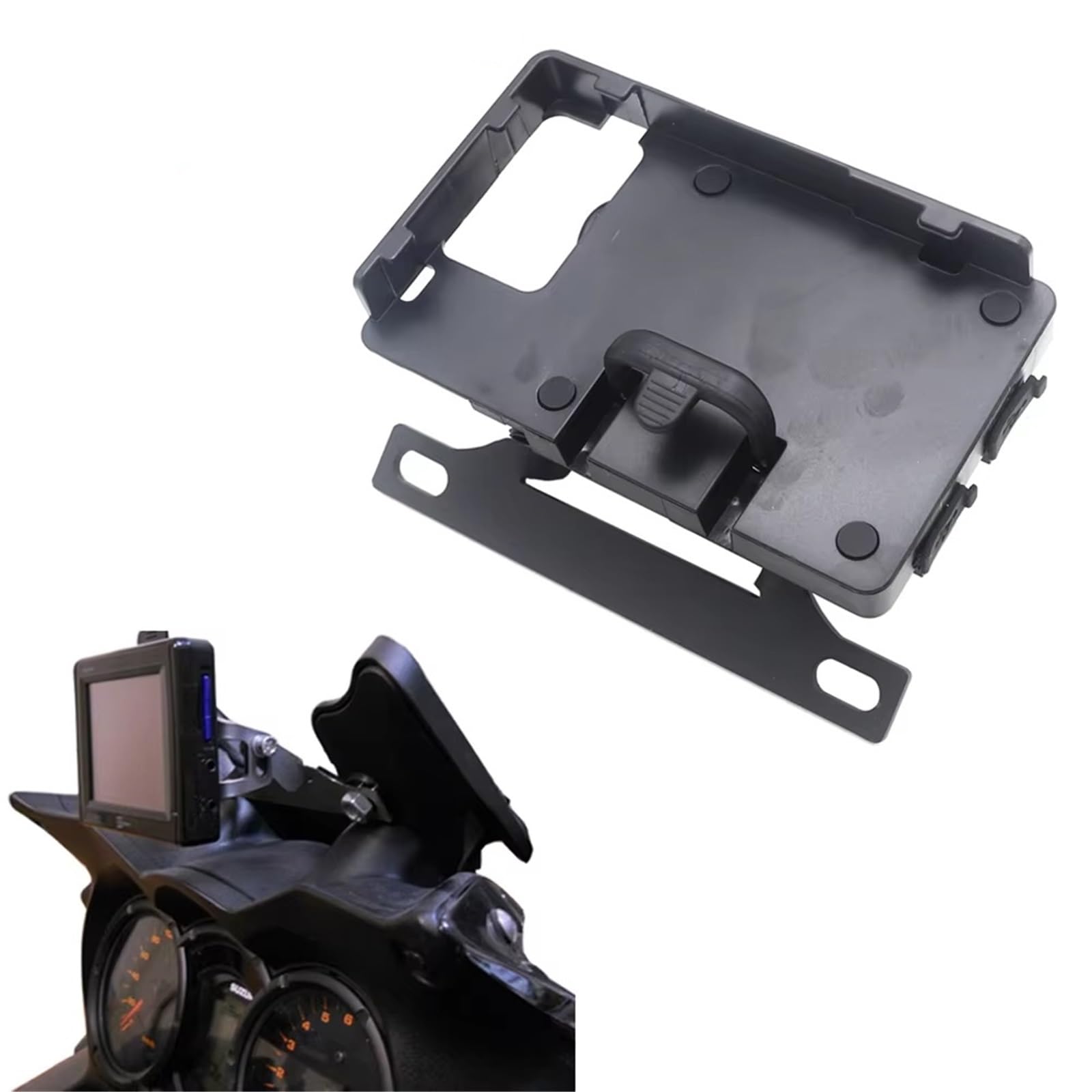 Per Suzuki Per V-Strom 650 2010 Per V-Strom Supporto per navigatore GPS nero per smartphone Supporto per Telefono per Bici(B)
