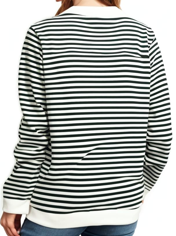 Image of VIMAL JONNEY Women Striped T-Shirt || T-Shirt for Women || Full Sleeve T Shirt || T-Shirt-VIMAL640620
