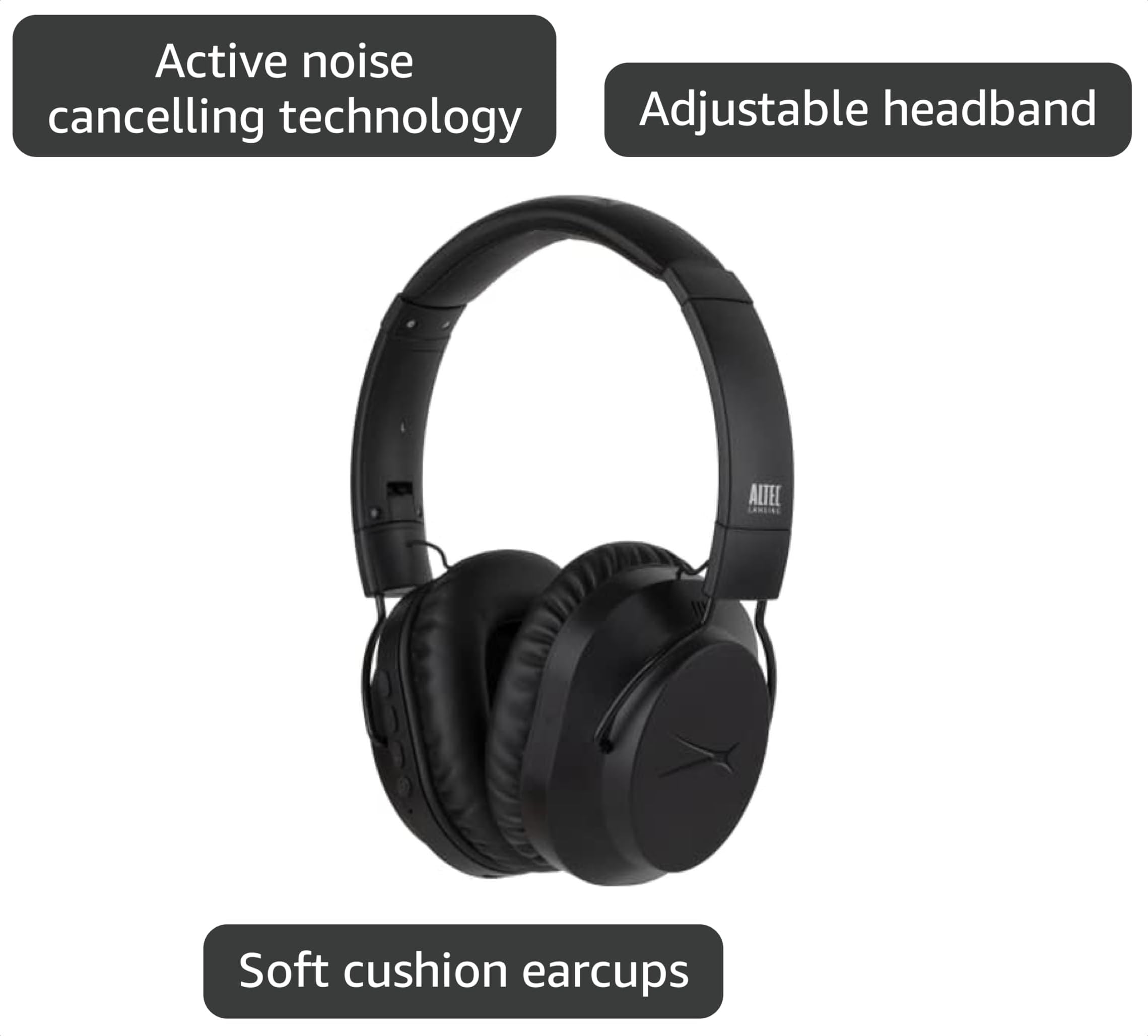 Amazon.com: Altec Lansing Whisper Active Noise Cancelling