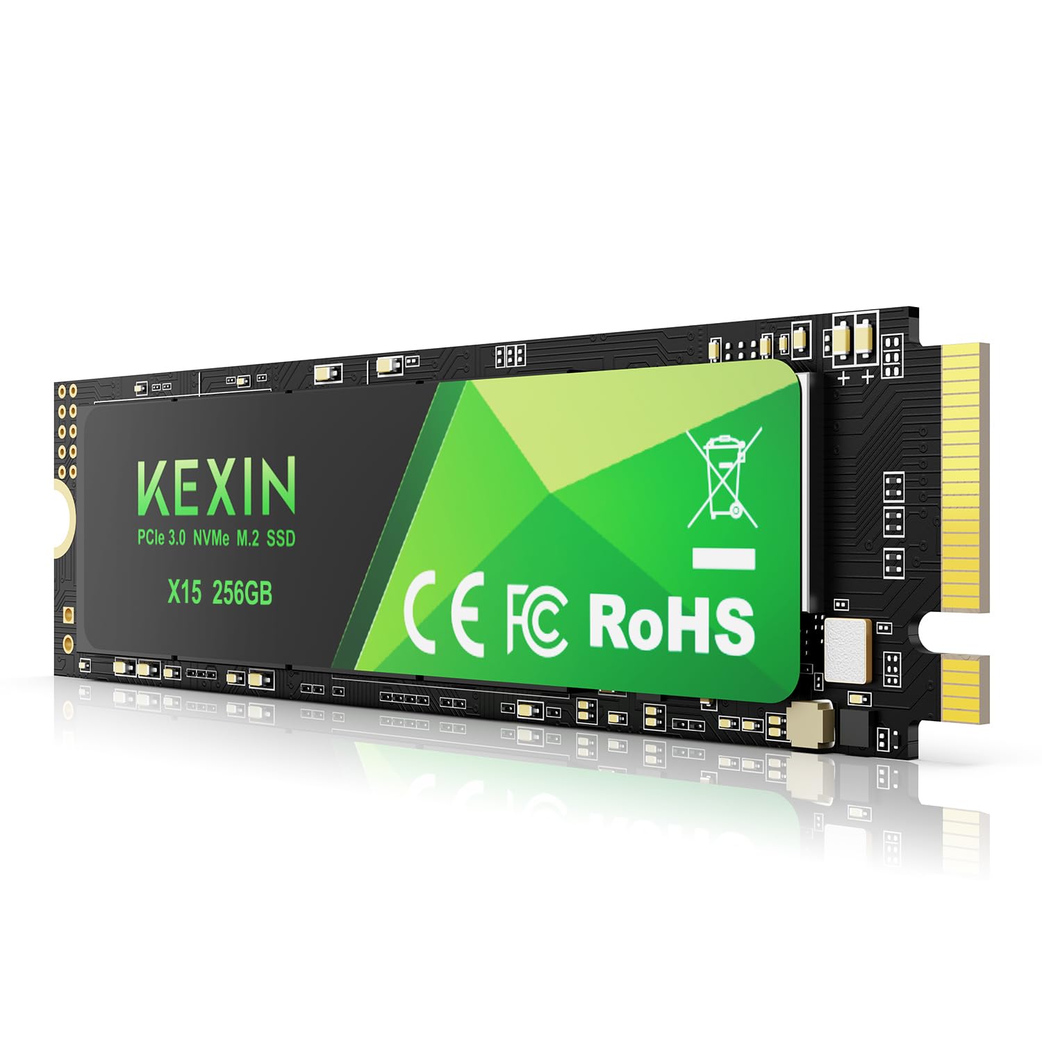 KEXIN SSD M.2 NVMe Internal SSD 256GB M.2 2280, PCIe Gen 3.0, up