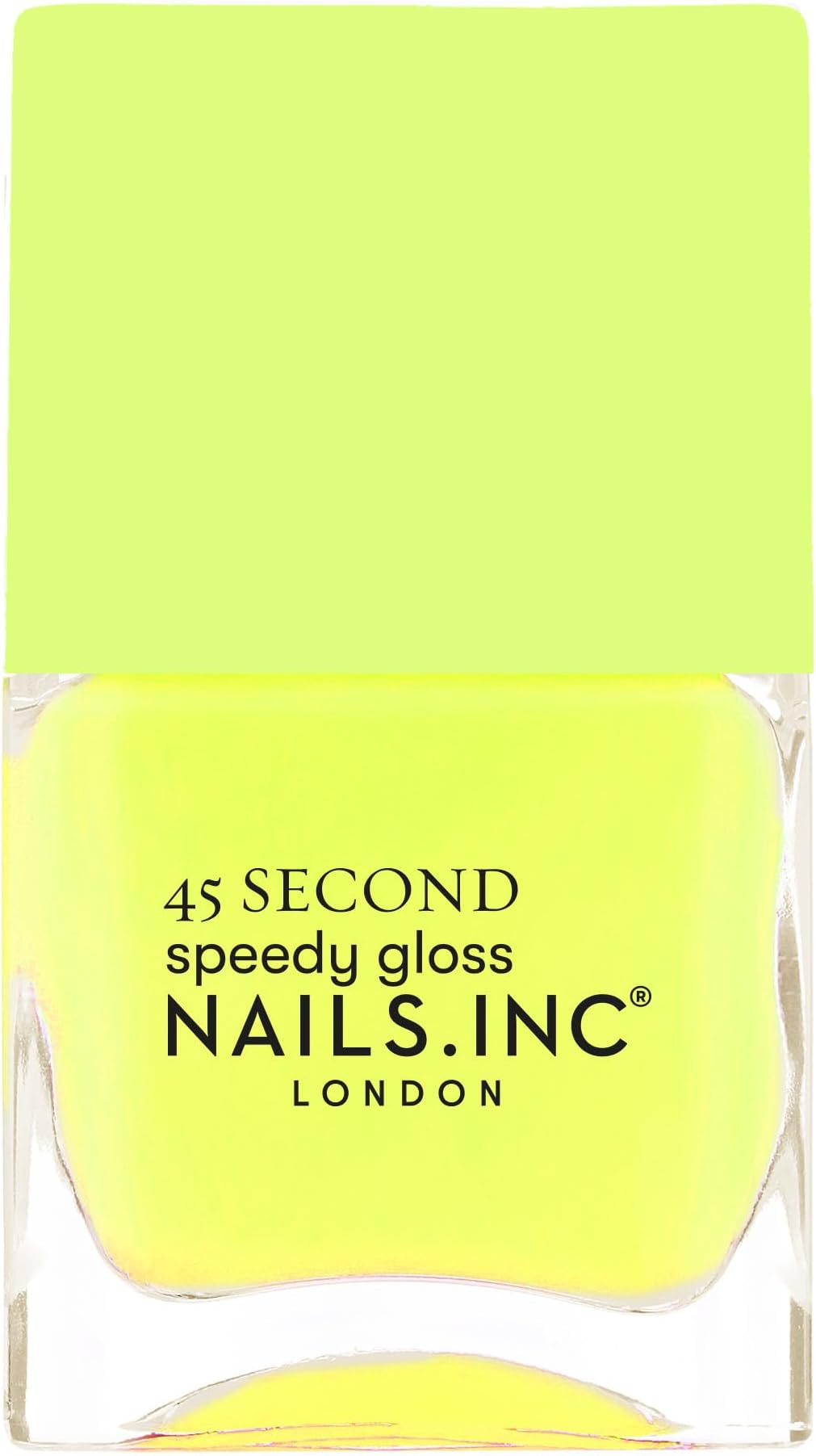 45 Second Speedy Gloss, Natalie, Pale Yellow, Neon, No Chip, Long Lasting, Quick Dry, Air Dry, Professional Manicures & Pedicures, Fingernails & Toenails, Vegan Nail Polish, 0.47 Fl Oz