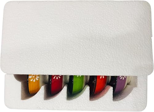 Miniatura 5 de Juego de 5 cuencos de cerámica para cocina, tazones para mezclar, cuencos pequeños para sumergir, cuencos de preparación de cocina y tabla de