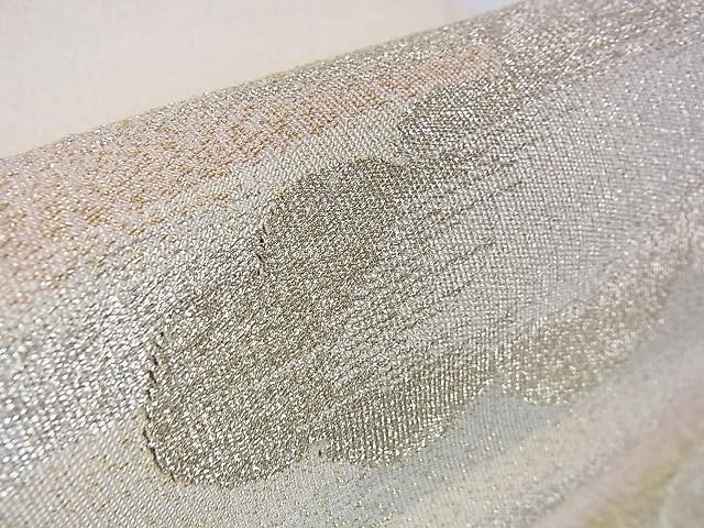 Amazon.co.jp: 爪掻き本綴れ 八寸名古屋帯 雲取り霞文 金銀糸 ゑり善