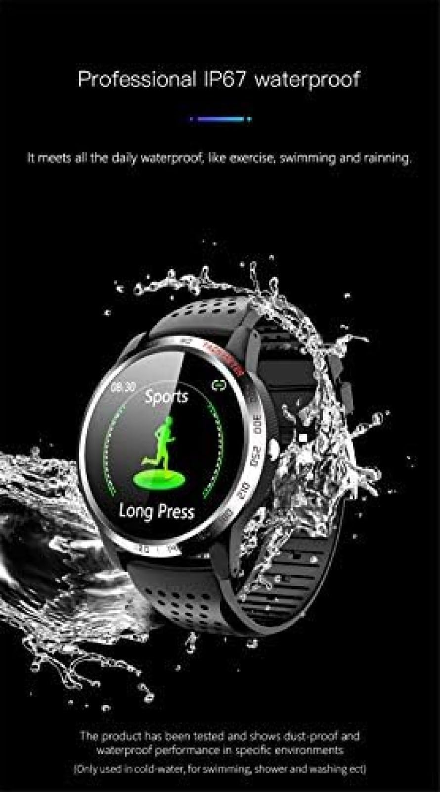 Połączenie Bluetooth inteligentny zegarek męski W3 ekg + PPG HRV ciśnienie krwi pulsometr sportowy tracker wodoodporna bransoletka opaska na nadgarstek, B