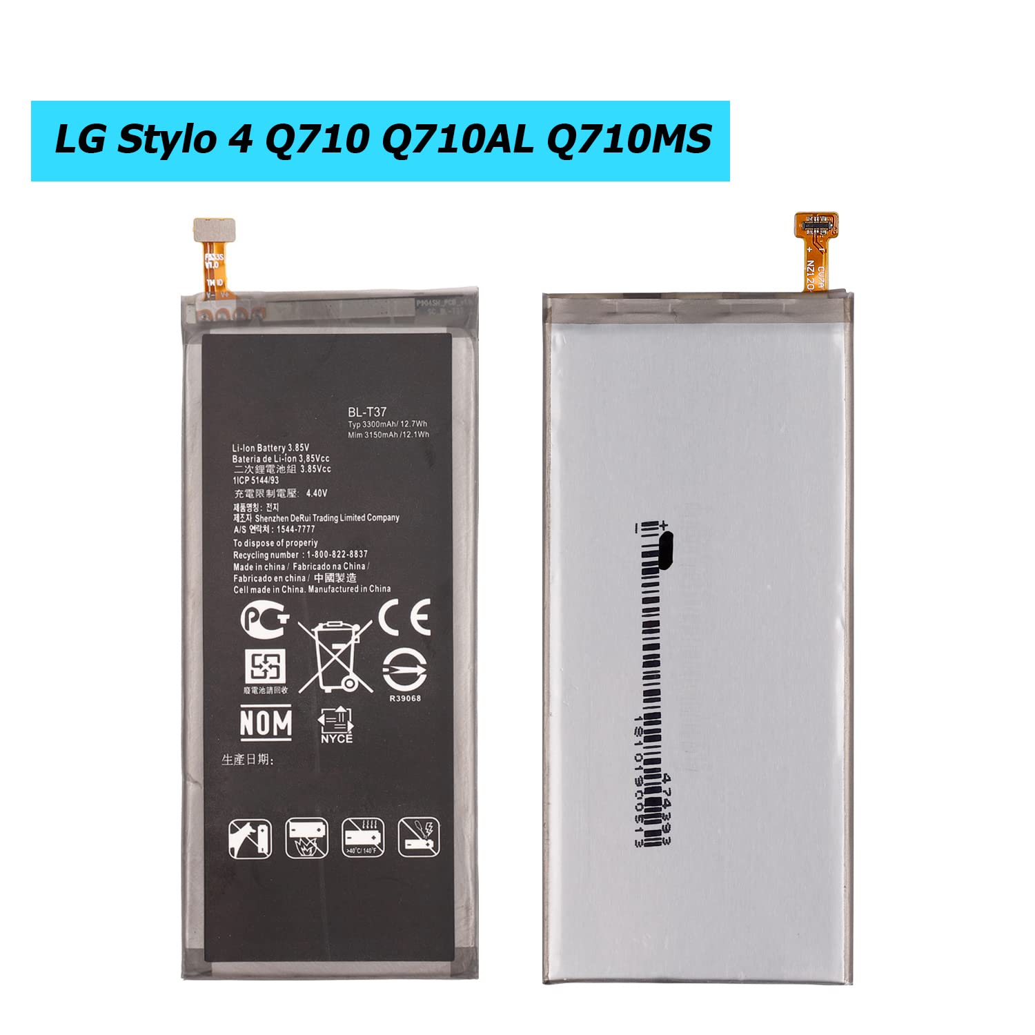Akumulator BL-T37 do LG V40 ThinQ Q710 Q8 2018 wersja Q815L Stylo 4 z zestawem narzędzi