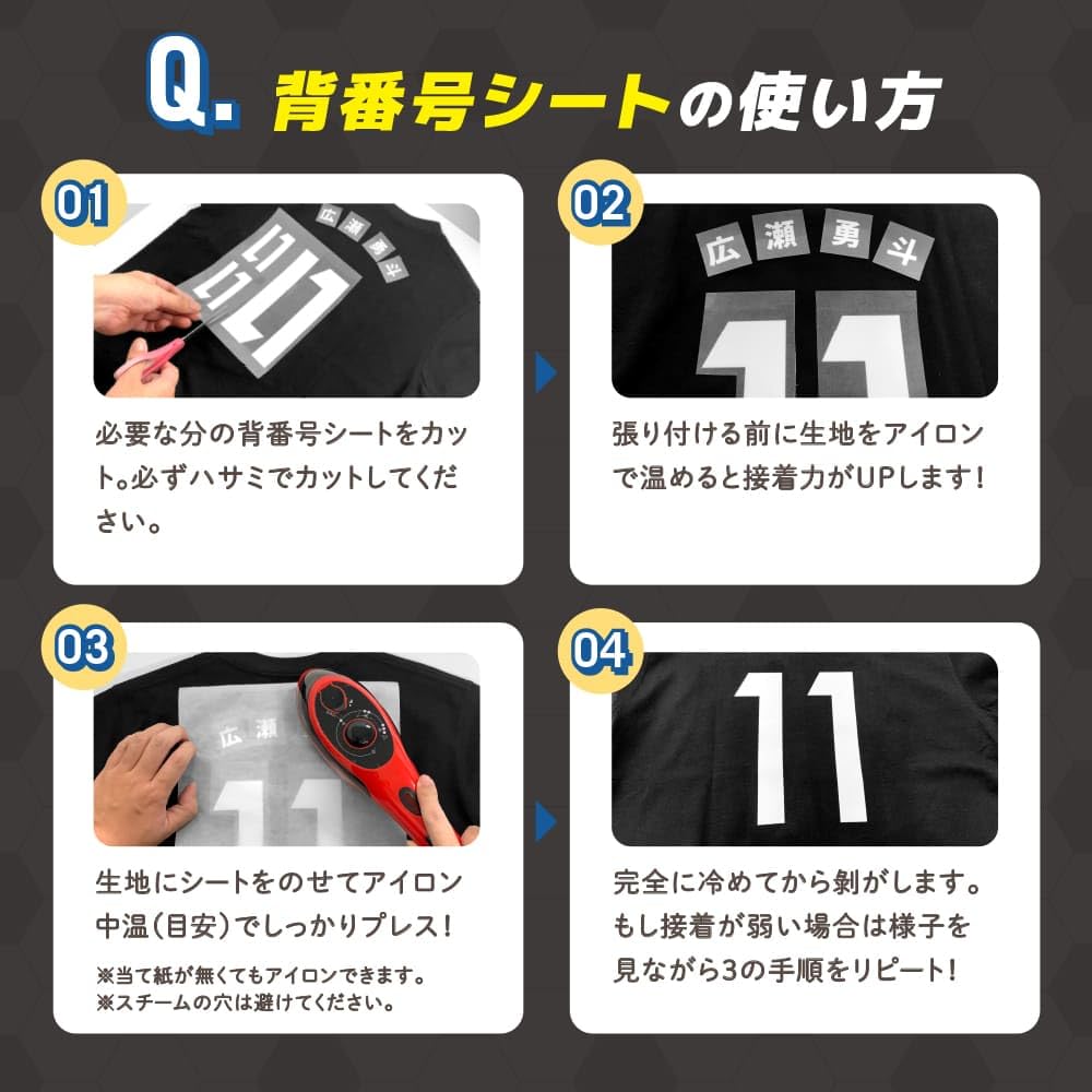Amazon.co.jp: ZI:L（ジール） 背番号 ゼッケン フロッキー 布用 番号