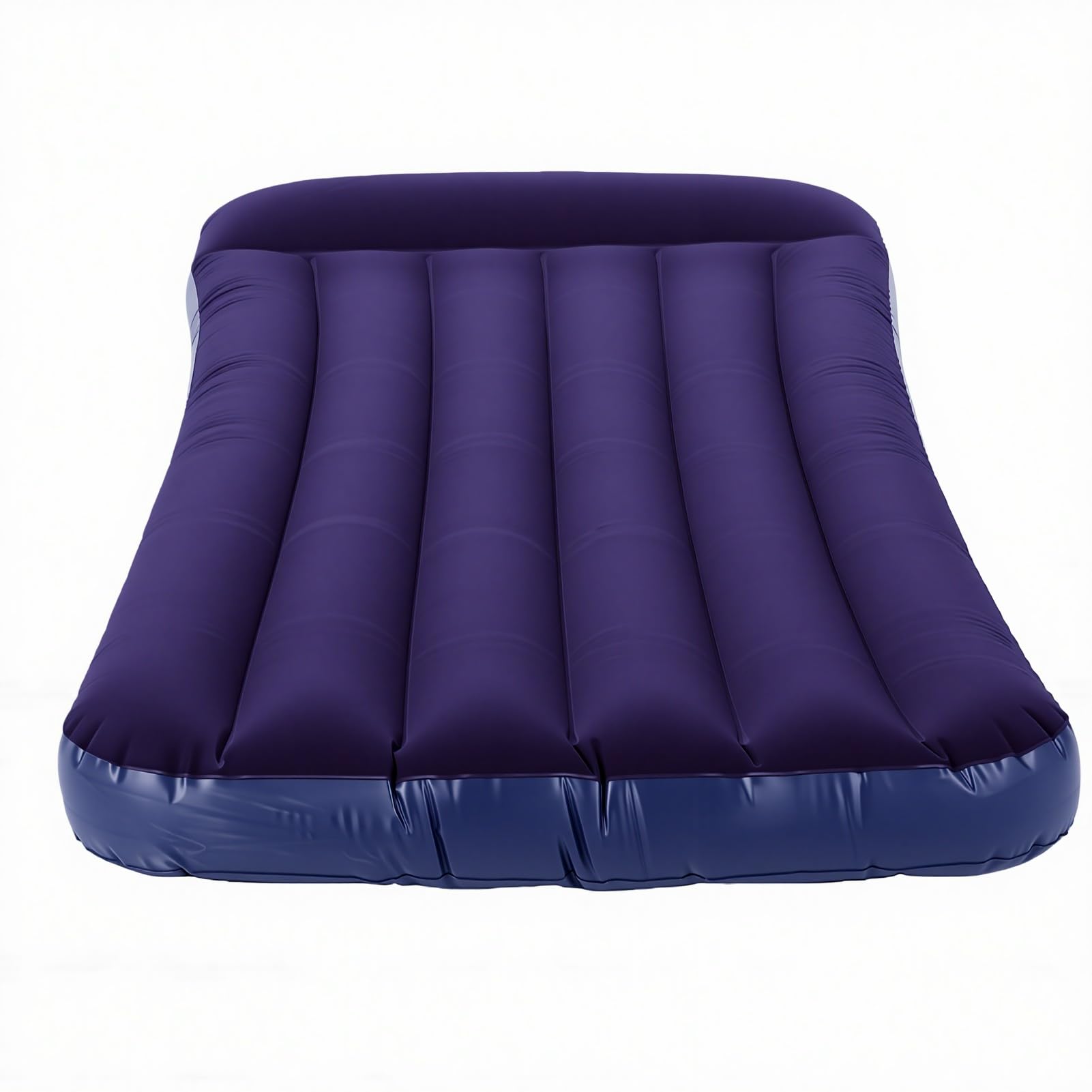 Ejoyous Aufblasbares Luftbett, PVC-Luftmatratze, 180 X 91 X 25 cm, mit Integriertem Kissen, Doppeltes Auslaufsicheres Ventil, Wasserdicht, Dicke Stütze für Camping, Reisen, Zuhause, Büro, Nickerchen