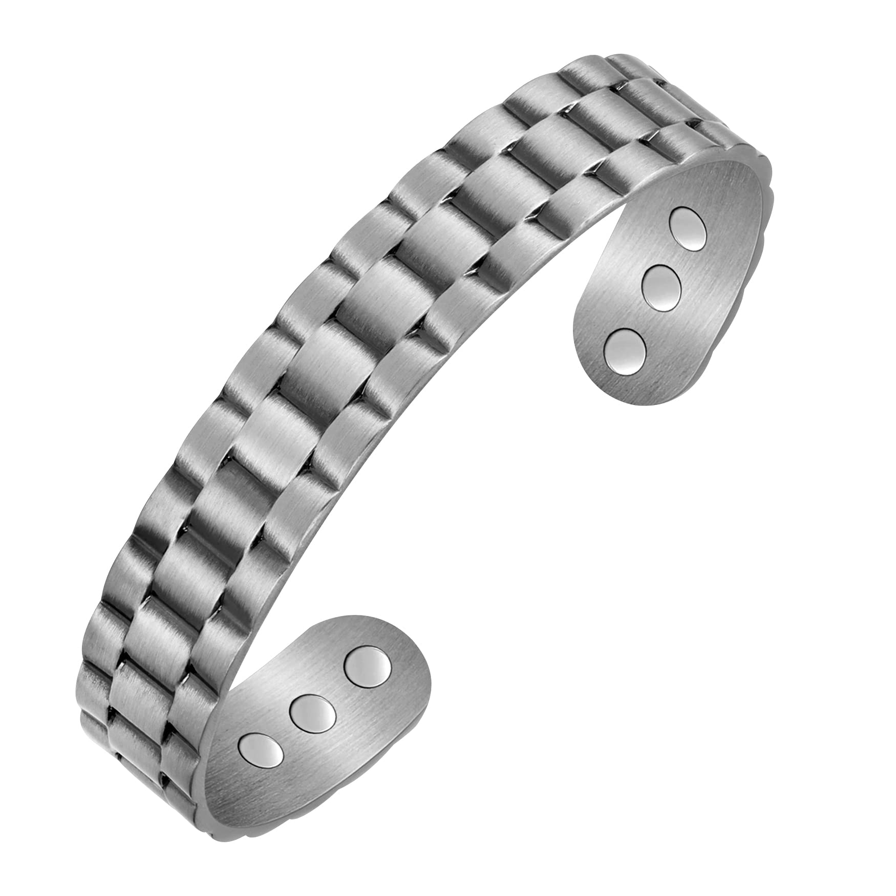 FeracoCopper Magnetic Bracelets for Men Women with Healing Magnets, Tree of Life Pattern, 99.99% Pure Solid Copper Therapy Cuff Bangle, Health Jewelry Gift