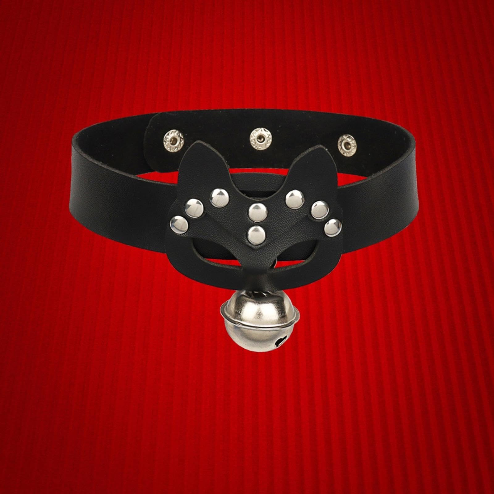 SLEEKEE 2 stuks lederen liefdesketting-choker-halsband, gothic zwarte retro halsketting, verstelbare O-ring choker-halsketting, kledingaccessoires SLEEKEE 2 stuks lederen liefdesketting-choker-halsband, gothic zwarte retro halsketting, verstelbare O-ring choker-halsketting, kledingaccessoires