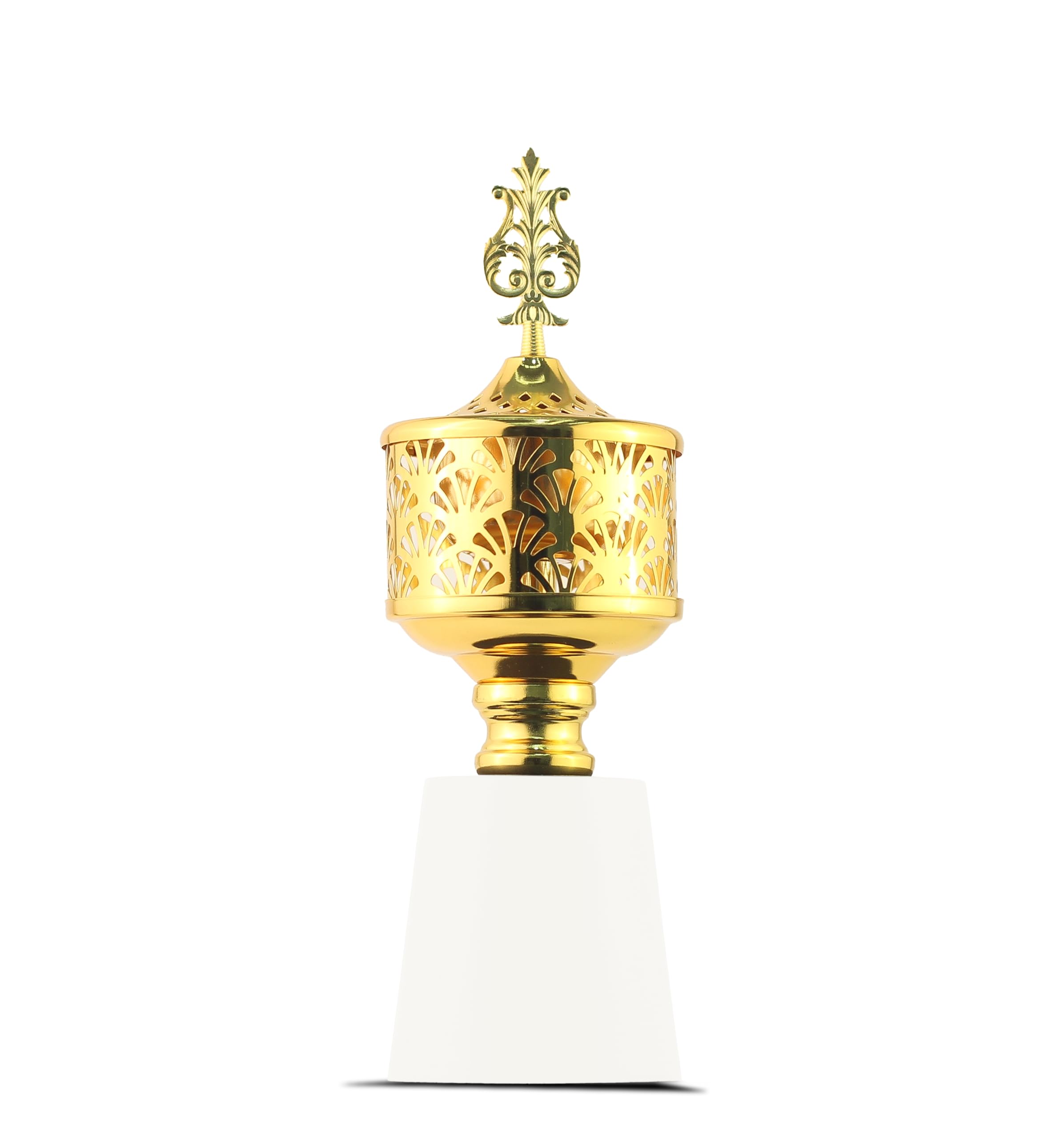 Mobigon Charcoal Incense Burner, Bakhoor Burner, Oud Frankincense Incense Burner, Vintage Arabic Burner, Suitable For Arabian Oud, Yoga, Spa and Aromatherapy, Office & Home Decor (Style 34)