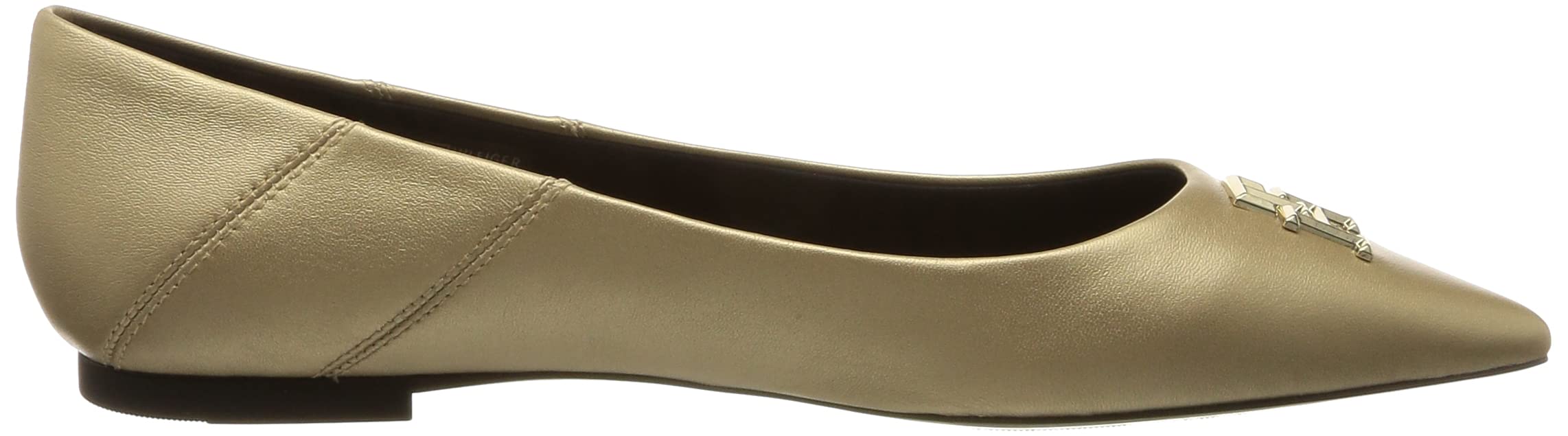 Tommy Hilfiger Kobiety Pointy Chic Ballerina Gold Fw0fw07047Baleriny