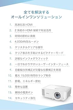 F058　新品未開封　BenQ　MW560　DLPホームエントリープロジェクター 61lfe5ocTHL._UF1000,1000_QL80_.jpg