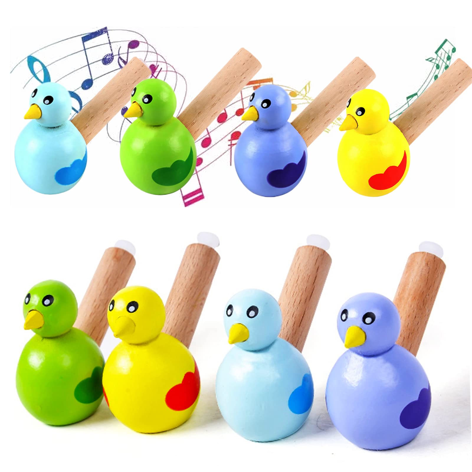 Goki 61850 - Fischietto D'anatra - Fischietto Per Animali In Legno Per Bambini Lunghezza 125 Cm