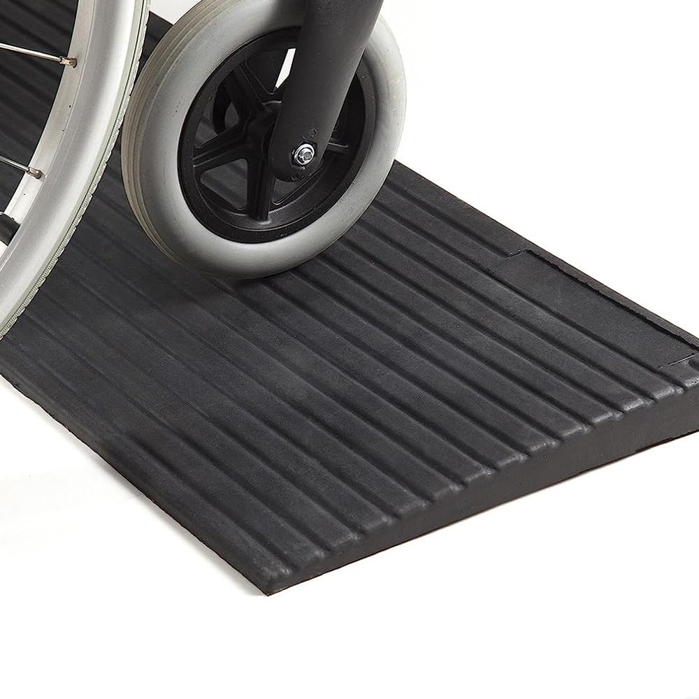 Rampe elettriche in gomma, striscia di transizione soglia per sedia a rotelle, rivestimento modanature soglia soglia, rampa per cordolo interna per robot spazzante scooter per sedia a rotell