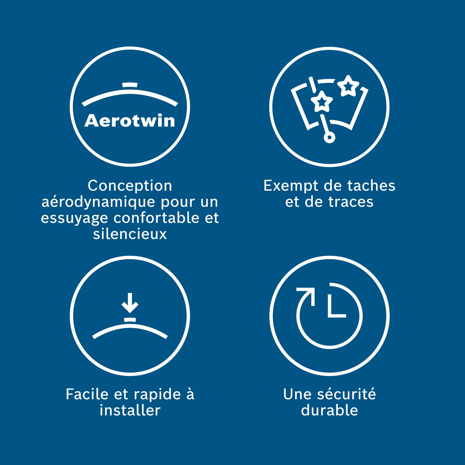 Bosch Aerotwin AP 24 U - Balai d'essuie-glace de Remplacement Avant - Livré avec Adaptateurs Modulaires - Vendu à l'Unité, 600mm