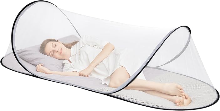 78.7 x 31.5 x 23.6 Inch Large Pop Up Mosquito Net, Mosquito Net for Bed,Collapsible Portable Mosquito Tent, Suitable for Adult Bedroom, Outdoor Camping Use