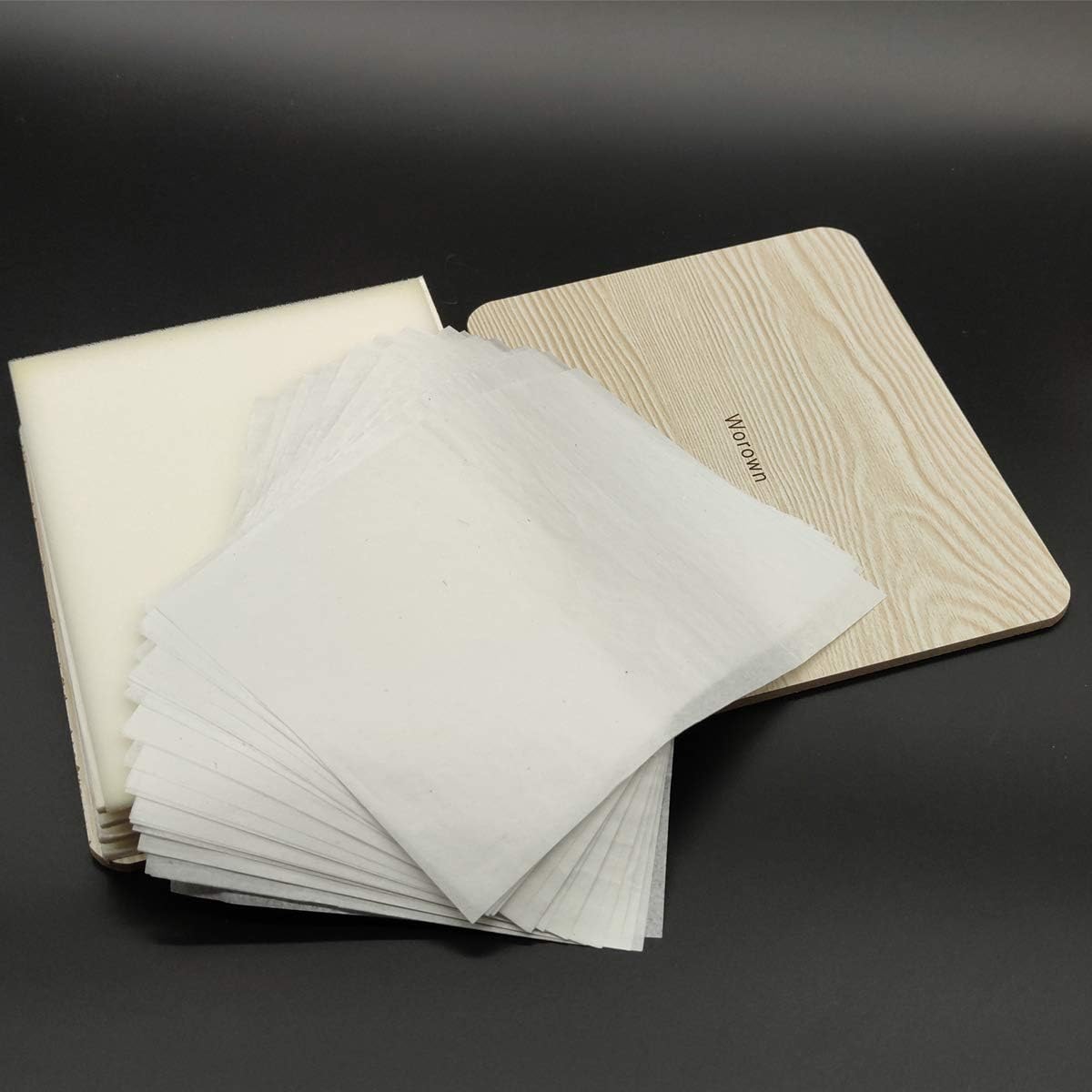 Worown 60 piezas de papel absorbente de prensa de flores A5, papeles secantes, papel de secado de repuesto de 6 x 8 pulgadas para prensa de flores