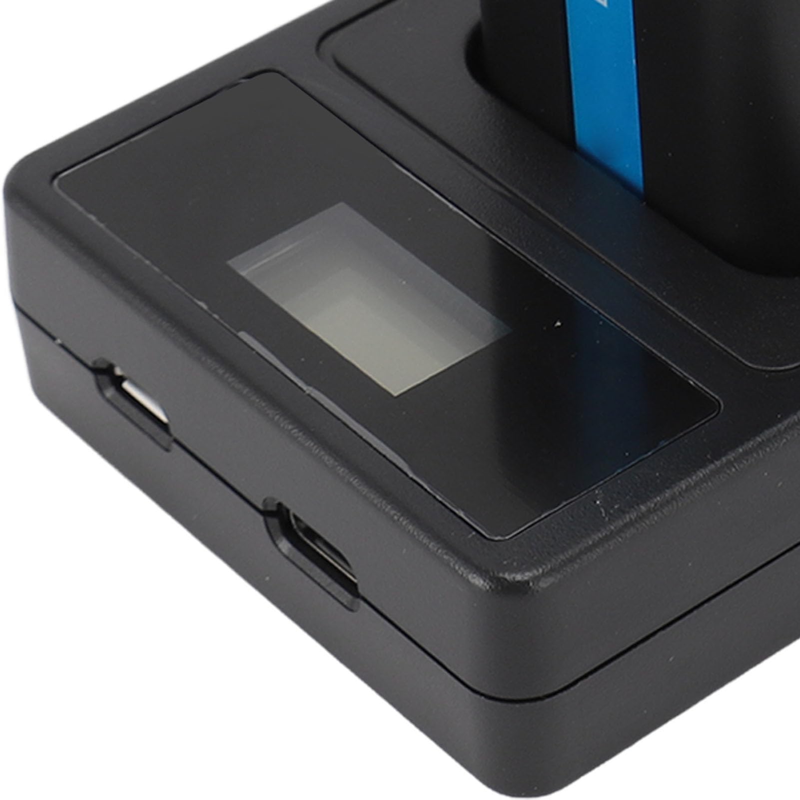 Batteria per Fotocamera da 2 Pacchi da 1800 MAh con Doppio Caricatore USB, Display LCD, Materiale ABS, Base di Ricarica per Videocamera o Fotocamera Equivalente NP FM50 di Tipo M