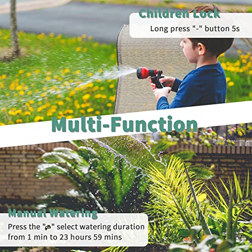 Water Sprinkler Timer, Diivoo Programmable Irrigation Hose Timer With 3 Individual Watering Programs And Rain Delay For Garden Lawn, Pool Filling #TOP4