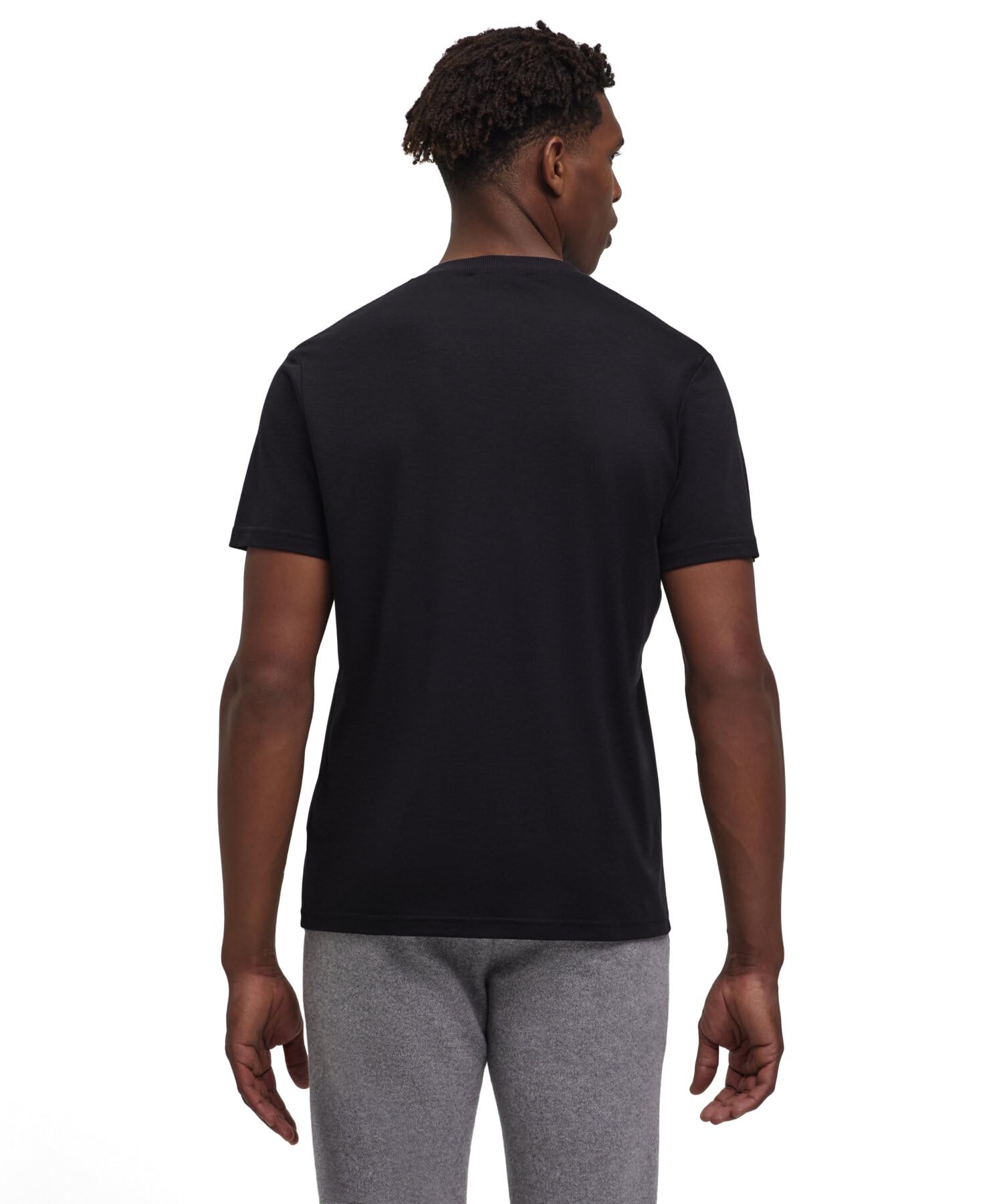 FALKE Basic Soft Lyocell/Cotton V-Neck tee M S/S SH Lyocell Algodón Suave Manga Corta Cómoda Ligera Camiseta Hombre (Pack de 1)