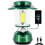 Durapower Rechargeable Camping Lantern,2800 Lumen Super Bright LED Camping Lantern, 5400 mAh Power Bank, IP44 Waterproof, 20 Hours, Portable Lantern for Hurricane, Power Outages