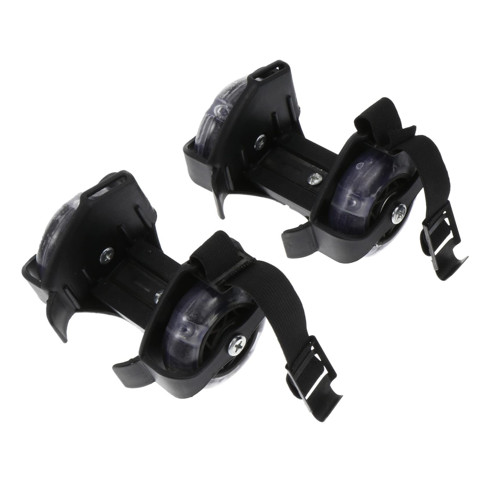 WOONEKY PVC Heel Rollers Cool Flashing Skating Shoes Adjustable Light-up Wheels